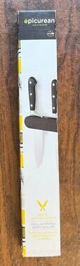 Epicurean 12" X 1" Black Wall Mounted Knife Block Holder New In Box